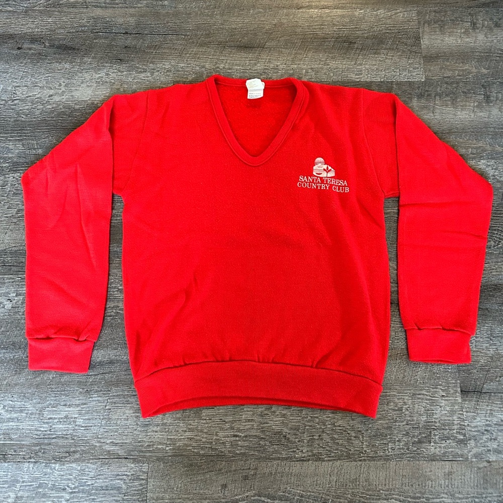 Vintage 80s Country Club v neck sweater - Picture 2 of 6